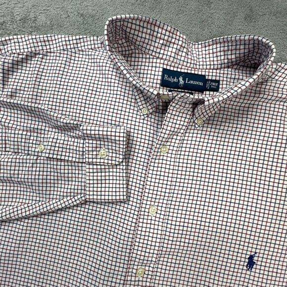 Ralph Lauren Men's Check Shirt Size 2XLT Tall Long Sleeve‎ Button Front - Picture 1 of 7